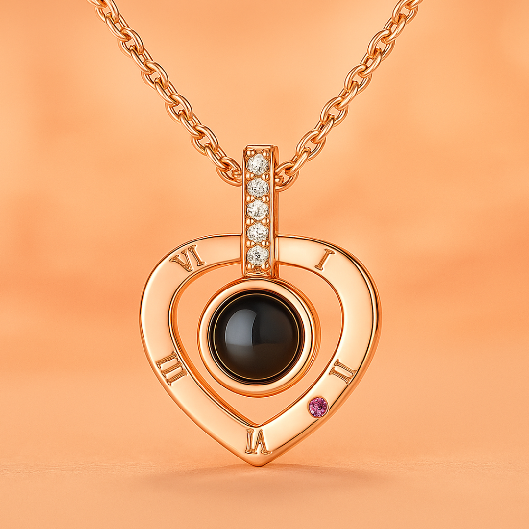 Collar Corazon Te amo + Cajita de REGALO