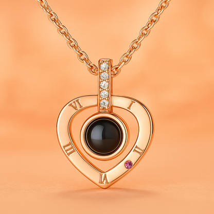Collar Corazon Te amo + Cajita de REGALO